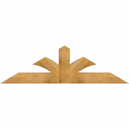 Ekena Millwork Richland Rough Sawn Timber Gable Bracket, Western Red Cedar, 72"W x 21"H x 6"D x 6"F, 7/12 Pitch GBW072X21X0606RIC00RWR